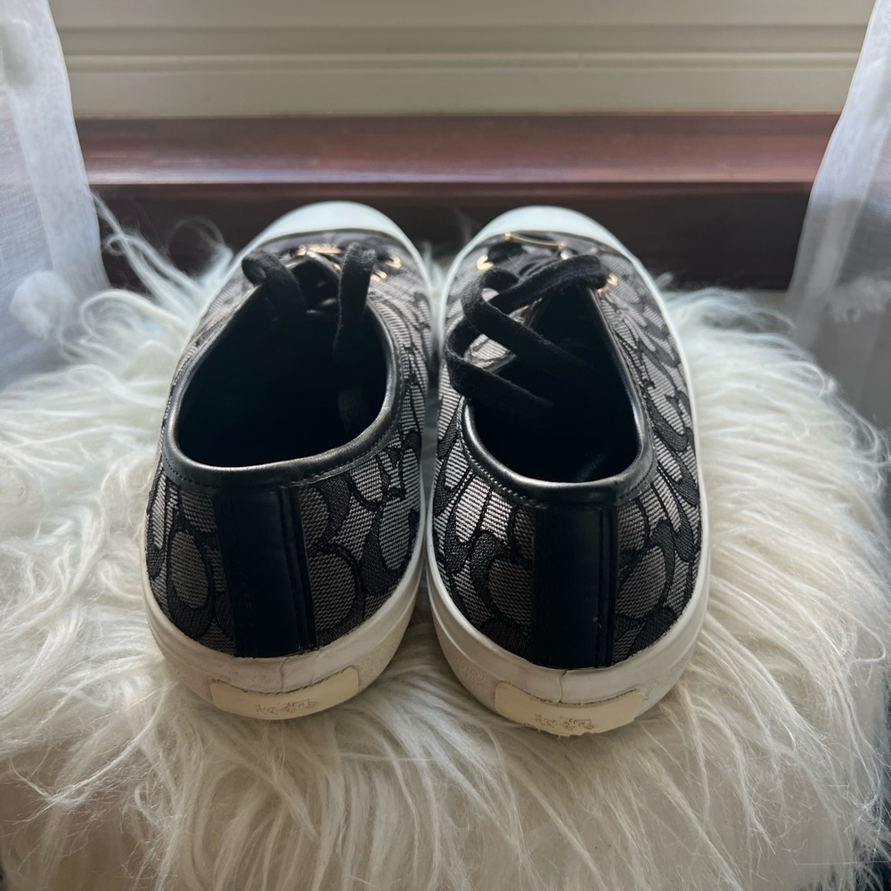 Coach Black and Gray Patterned Sneakers - Picture 2 of 2